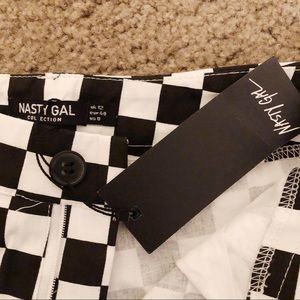 Nasty Gal checkered pants 🏁